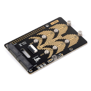 Raspberry Pi 5 Dedicated Pcie to M.2 Erweiterungs karte, Nvme-Festplatten protokoll, Dual-Channel-Hochgeschwindigkeits-Lesen und Schreiben - Product Image 1