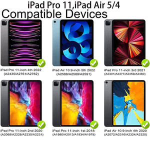 Funda de teclado para iPad Pro de 11 pulgadas (4ª/3ª/2ª/1ª generación) y iPad Air (4ª/5ª generación) Trackpad multitáctil con retroiluminación de 7 colores - Product Image 2