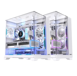 LOVINGCOOL Fábrica Custom Gaming Computer Cases and Towers Cpu Case Spcc Metal Vertical ATX Comput Desktop Cabinet Glass PC - Product Image 1