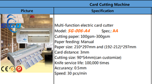 SIGO Sample Card Cutter SG-006-A4 Manual Card Cutting Cutting Business Cards with Guillotine - Product Image 3