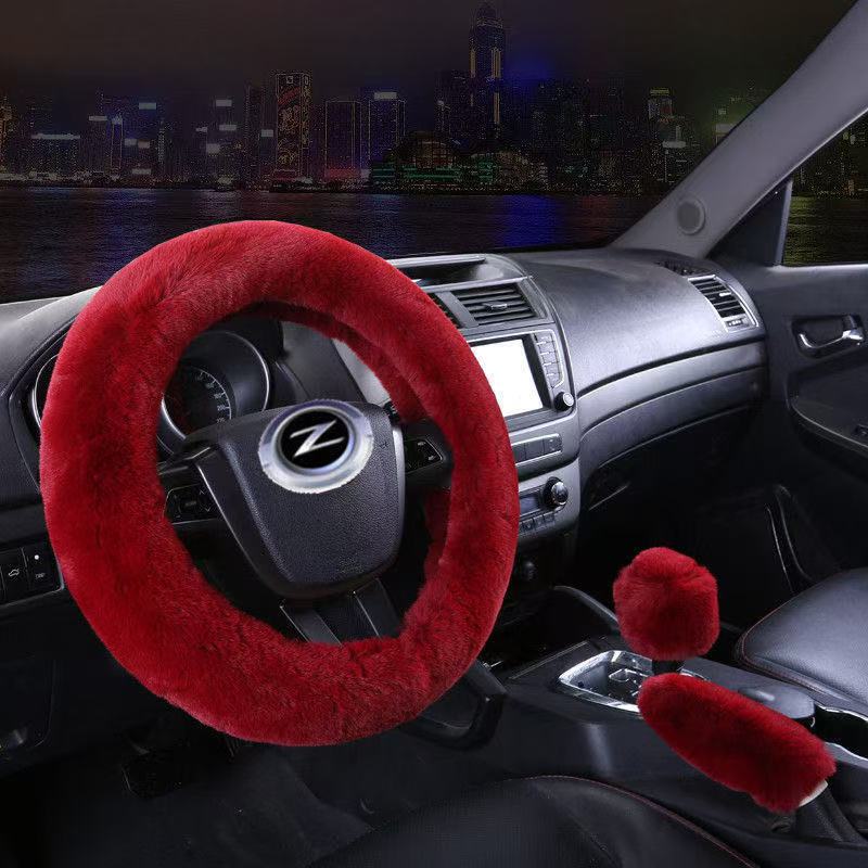 wine Red steering wheel cover