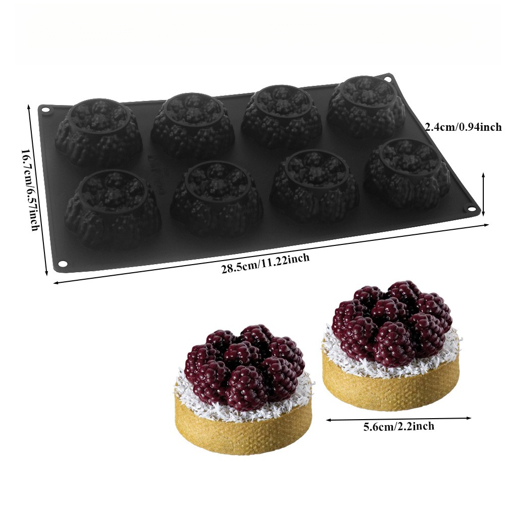 Tarte aux framboises noires