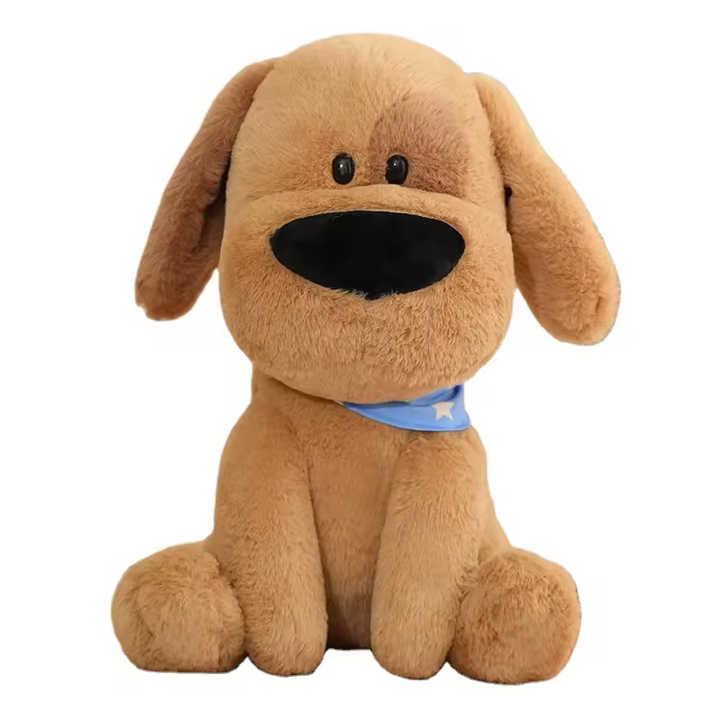 Mainan hewan mewah hidung besar lucu baru disesuaikan mainan mewah boneka Husky Shiba Inu hadiah liburan bantal lembut