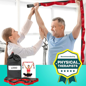 Correa de estiramiento MEET con bucles Banda elástica no elástica para fisioterapia, correa de yoga para ejercicio y flexibilidad - Product Image 5