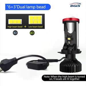 DGLS 8000lm หลอด led y8 รถ led โปรเจคเตอร์แสงอัตโนมัติ 150 วัตต์ y6s y6d y6 led h4 โปรเจคเตอร์ไฟหน้าอัตโนมัติ - Product Image 4