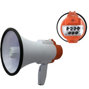 专业u盘手持12v 25瓦50w塑料手持扩音器带音乐