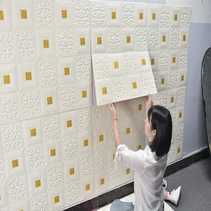 最も安い3D装飾Diyウォールステッカーイージークリーンブリックデザイン防水Xpeウォールフォームステッカー