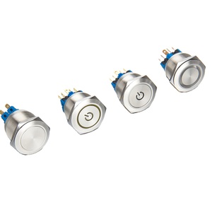 25mm Ringtyp Momentan/Verriegelung Flach kopf Wasserdichter Big Face Metall-Druckknopf schalter