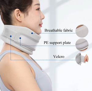 Penyangga leher kerah serviks busa lembut, untuk sakit leher & kenyamanan tidur - Product Image 3