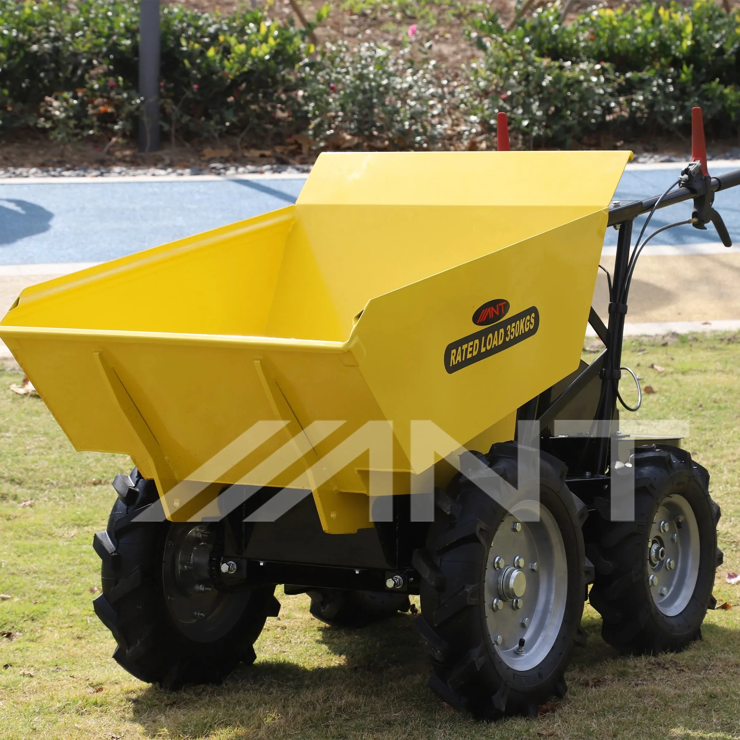 Einfaches Drehen ANT Power Wheel Barrow Mini Dumper BY350 zum Laden und Ziehen von Garten teilen von Bagger ladern Gebrauchtes Genre