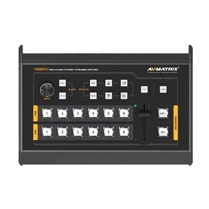 AVMATRIX 6 canales VS0601U Streaming Video Switcher Mini 4xSDI 2xHD-MI entradas multiformato con salida USB tipo C interfaz GPIO