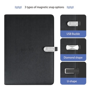 Power Bank Ladegerät Notebook mit Taschen rechner Office Geschenk A5 Größe Leder Tagebuch Notepad Notebook für Business Event - Product Image 6