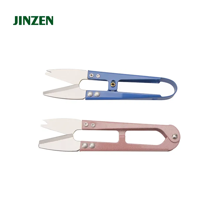 JINZEN, tijeras de punta afilada de alta calidad para ARENA, cortador de hilo de cabeza plana, tijeras de costura, tijeras de hilo a medida