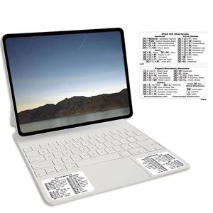 Adhesivo temporal de vinilo duradero para cualquier ordenador portátil o de escritorio Hoja de trucos Guía de referencia Etiqueta de acceso directo de teclado - Product Image 1