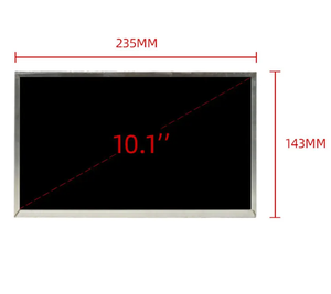 Personalizado 10,1 pulgadas 1024x600 IPS TFT LCD Módulo Pantalla RGB /LVDS Interfaz para aplicaciones industriales - Product Image 2