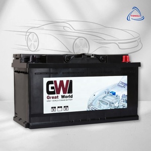 中国制造商直销新条件12V 75AH黑色DIN卡车标准汽车电池开始使用铅酸材料
