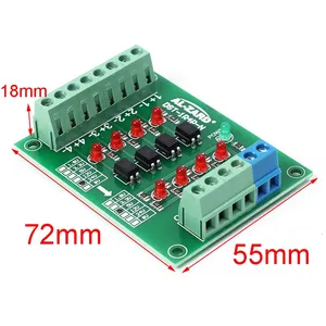 4 Channel Optocoupler Isolation Board Voltage Converter Isolated <strong>Module</strong> PLC Signal Level Board NPN <strong>Output</strong> 1.8V 3.3V 5V 12V 24V - Product Image 2
