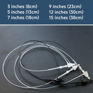 Etiqueta colgante Pin de bloqueo a presión Bucle DE SEGURIDAD Cadena de etiqueta colgante 5 pulgadas Seguridad de plástico Pin de etiqueta de bloqueo de bucle negro Esmalte personalizado Metal azul - Product Image 4
