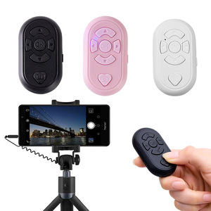 Deklanşör düğmesi selfie aksesuar kamera iphone ve android için şarj edilebilir fotosel kontrol bluetooth uzaktan deklanşör - Product Image 1