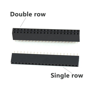 2.54 Female <strong>Header</strong> DIP Double Row Right Angle 2.54 mm Pin <strong>Header</strong> Pitch <strong>2Pin</strong>-40Pin Board to Board 180 Degree Female 40 Pin <strong>Header</strong> - Product Image 4