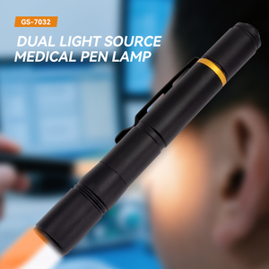 Onlystar <span class=keywords><strong>Mini</strong></span> penna a LED torcia impermeabile strumento medico diagnostico tascabile Clip bianco giallo luce AAA batteria EDC per uso esterno - Product Image 1