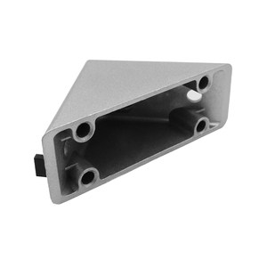 8 + 10 L-Hình dạng khung góc nắp nhựa nhôm hồ sơ phụ kiện bền kim loại thép Kẽm khung tam giác - Product Image 3