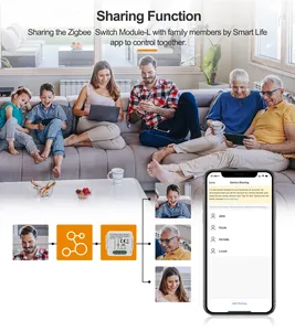 Tuyaスマートリレーホームオートメーションモジュール1チャンネルzigbeeスイッチモジュールニュートラルなし - Product Image 4