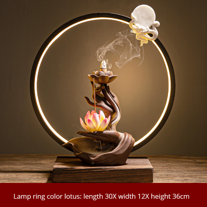 LED Bouddha main Lotus Heart1