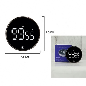 EMAF Timer da cucina digitale rotante conto alla rovescia magnetico Timer Countup ampio Display Timer regolabile Volume facile per anziani bambini - Product Image 5
