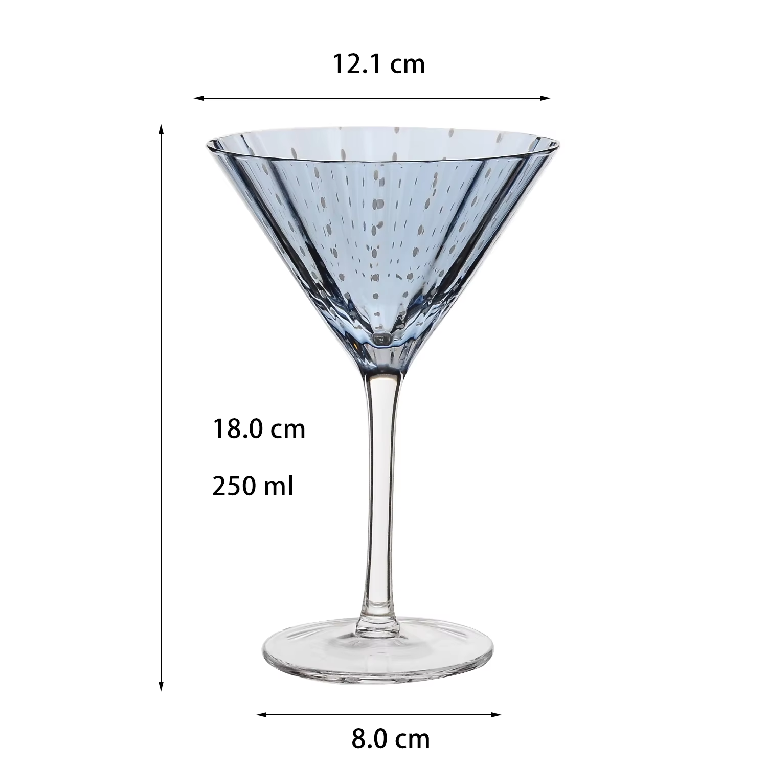Verre à Cocktail-Bleu-250ml