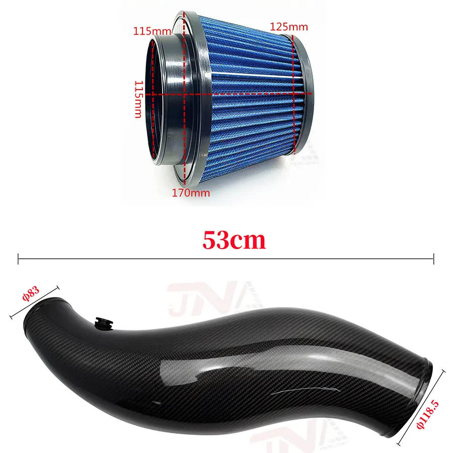 High performance carbon fiber cold air intake filter intake system fits for civic EG EK 92-00