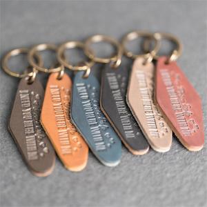 Hand Carved Unisex Keychains Cute Exotic Shape Tooled Leather <strong>Key</strong> Rings Unique Accessory Keychains for Men and Women - Product Image 4