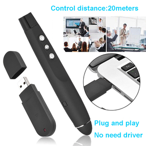 Laser telecomando Clicker per computer portatile PPT controllo penna Laser USB presentatore Laser rosso senza fili PP1000 presentatori presentazioni