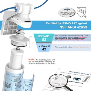 Reemplazo de filtro de agua Cartucho de filtro de 0,5 micras Cartucho de filtro CTO de carbono para sistema de fregadero de ósmosis inversa - Product Image 6