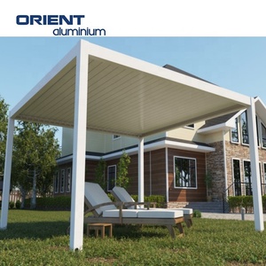 3x3 3x4 <span class=keywords><strong>4x6</strong></span> lüks Modern açık Pergola alüminyum Shade güneş gölge alüminyum Pergola açık kapak