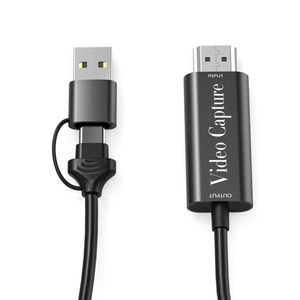 Portable HDTV Video Capture Card USB A/C Video Grabber with 2M <strong>Cable</strong> for PC Game Camera Recording Live Streaming - Product Image 1