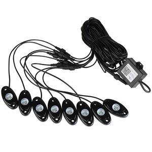 Mavi-diş kontrol IP68 serin rgbw LED kaya ışıkları CREE chip altında 4 port 8 pot - Product Image 1