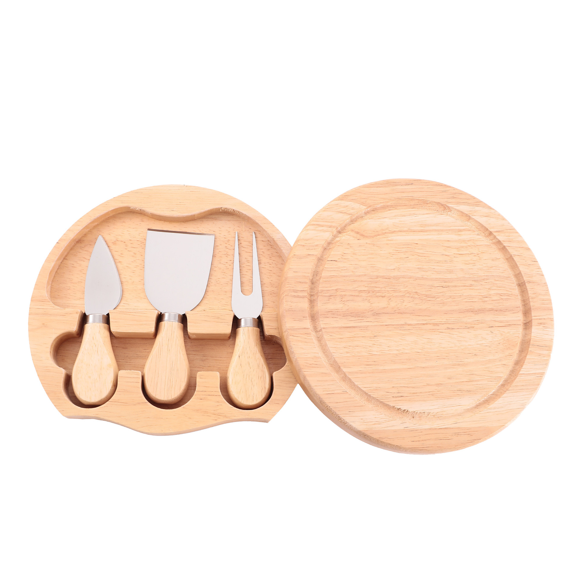 Cheese wooden box set of three