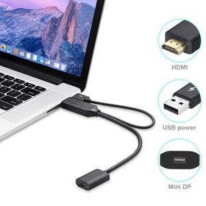 FARSINCE <strong>HDMI</strong> in to Mini <strong>DisplayPort</strong> Out Active Adapter with Usb Power (<strong>HDMI</strong> to DP Adapter) with 4K Video Resolution Support - Product Image 3