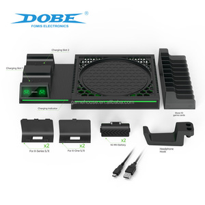LD TYX-1622 şarj standı Xbox serisi X dikey stant 10 oyun kartı yuvaları kulaklık kanca denetleyici pil-yeni durum - Product Image 3