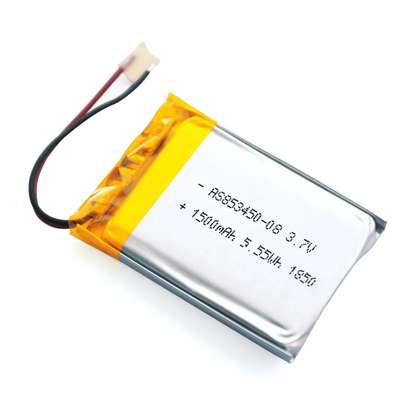 Baterai Polimer Lithium Isi Ulang 3.7V 1500Mah 853450 Baterai Lipo Baterai Li-polimer Daya A & S 3 Tahun 500 + Siklus