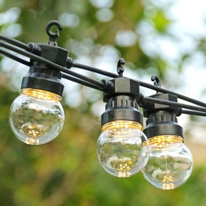 CE מוסמך שמש מופעל ברור פגז <span class=keywords><strong>led</strong></span> הנורה 10m מודרני נורדי תליית נברשת מרפסת שוק קישוט מחרוזת אורות