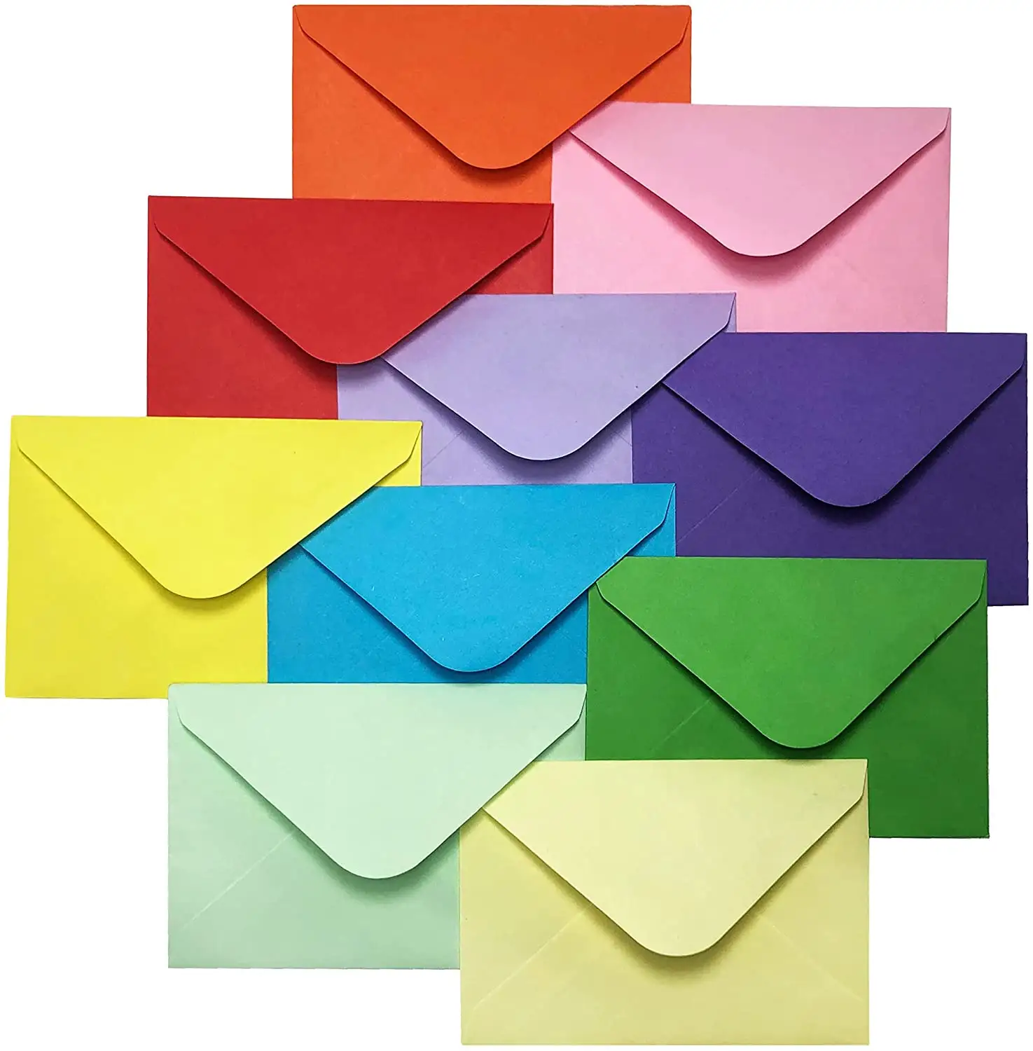 Benutzer definierte recycelbare Mini-Papier umschlag Verschiedene Farben Geschenk karten umschläge Bulk Tiny Envelope Pockets