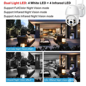 Sensor Cmos Ccd de baja potencia, red Wifi Ptz IP Cctv, detección de sonido Full Hd, cámara de vigilancia con tarjeta de memoria de detección de movimiento - Product Image 6