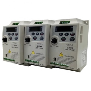 Delta VFD-Salida de entrada de la serie L, 220v, monofásico, 0.04kw ~ 0.75kw, VFD para máquina de trefilado