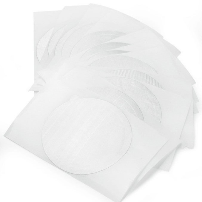 Papel de aluminio blanco 100 unidades