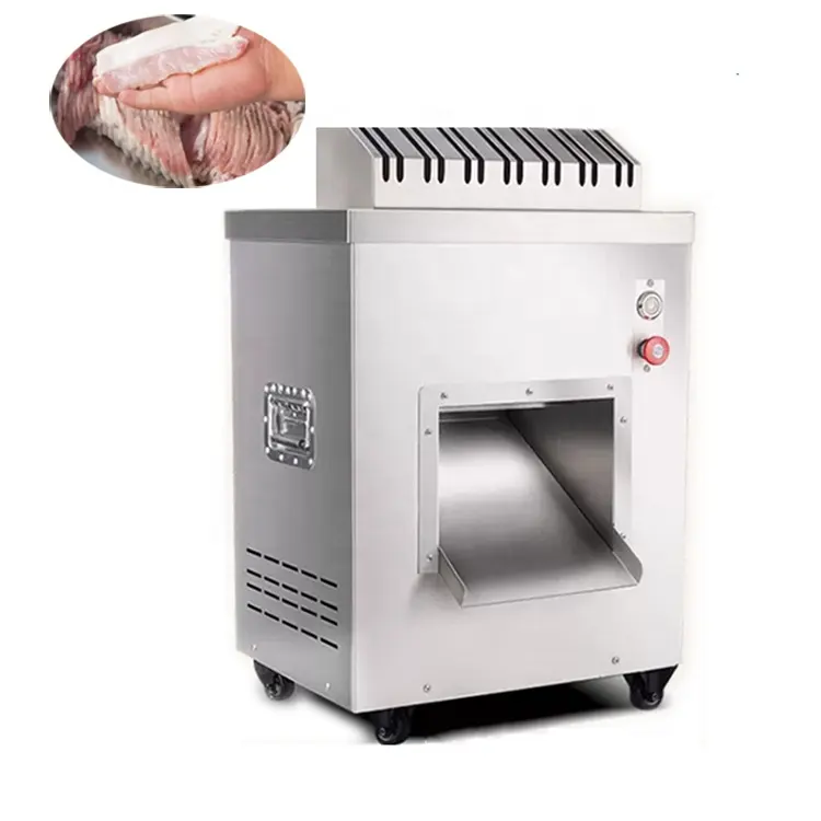 Máquina cortadora de cubitos para carne, rebanador de carne fresca