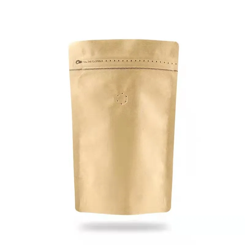 Bolsa para embalagem de feijões de café, embalagens para chá café com válvula de zíper e sacos de embalagem com zíper