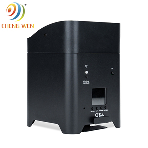 6X18W <strong>6in1</strong> RGBWA UV Wireless Battery Operated Flat LED PAR Light Uplights DJ Spotlights with DMX512 Control - Product Image 4