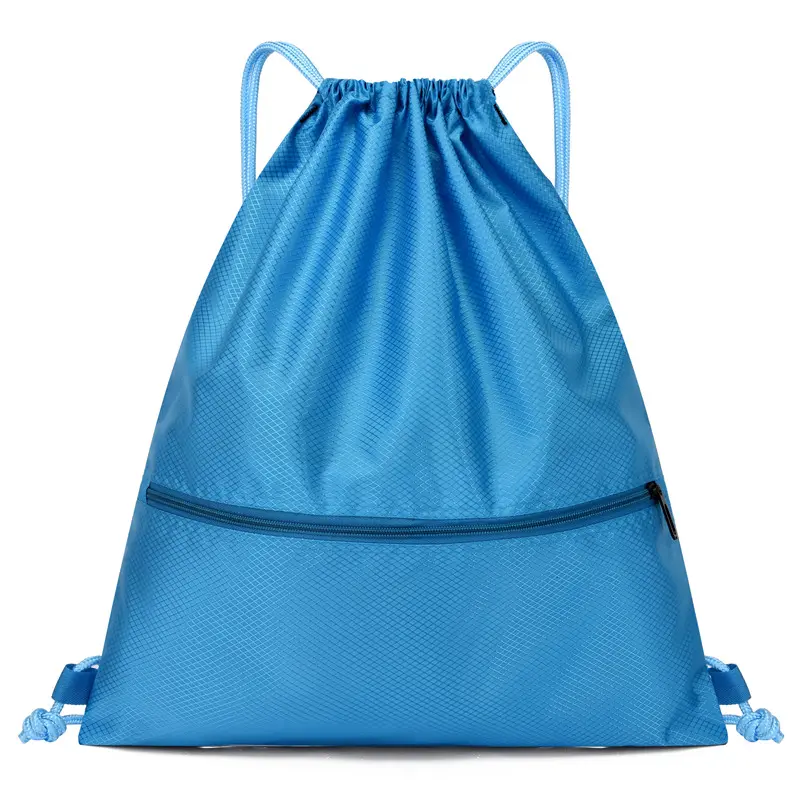 Benutzer definiertes Logo Nylon Draw String Bag Voll farbiger Cinch Rucksack Recycelt Wasserdicht 210D Polyester Draw string Bag